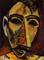 Cabeza de hombre 1907 Pablo Picasso